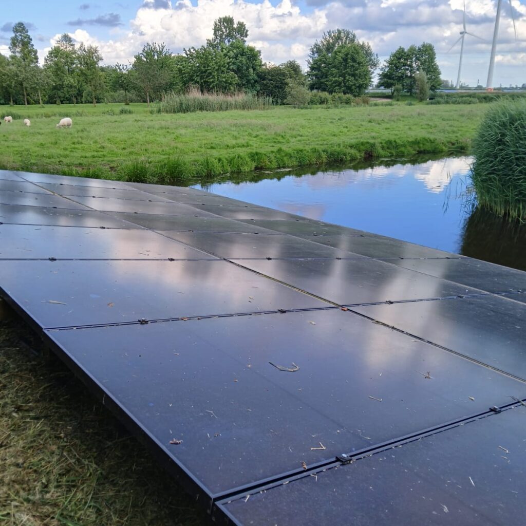 Sustainable location - solar panels-square